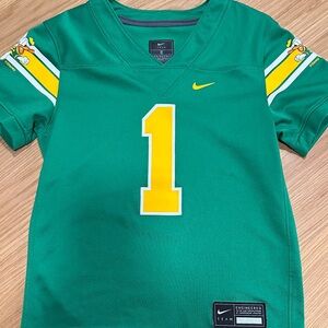 Nike Kids Oregon Ducks Jersey in Green with Yellow Accents